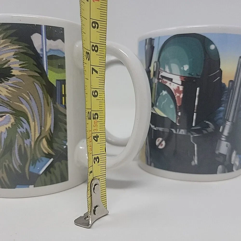 Star Wars Coffee Mugs Boba Fett Han Solo 10oz Set of 2